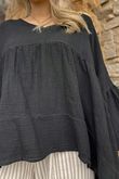 Made in Italy Santos Artist Smock Black - 